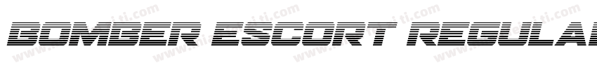 bomber escort regular字体转换